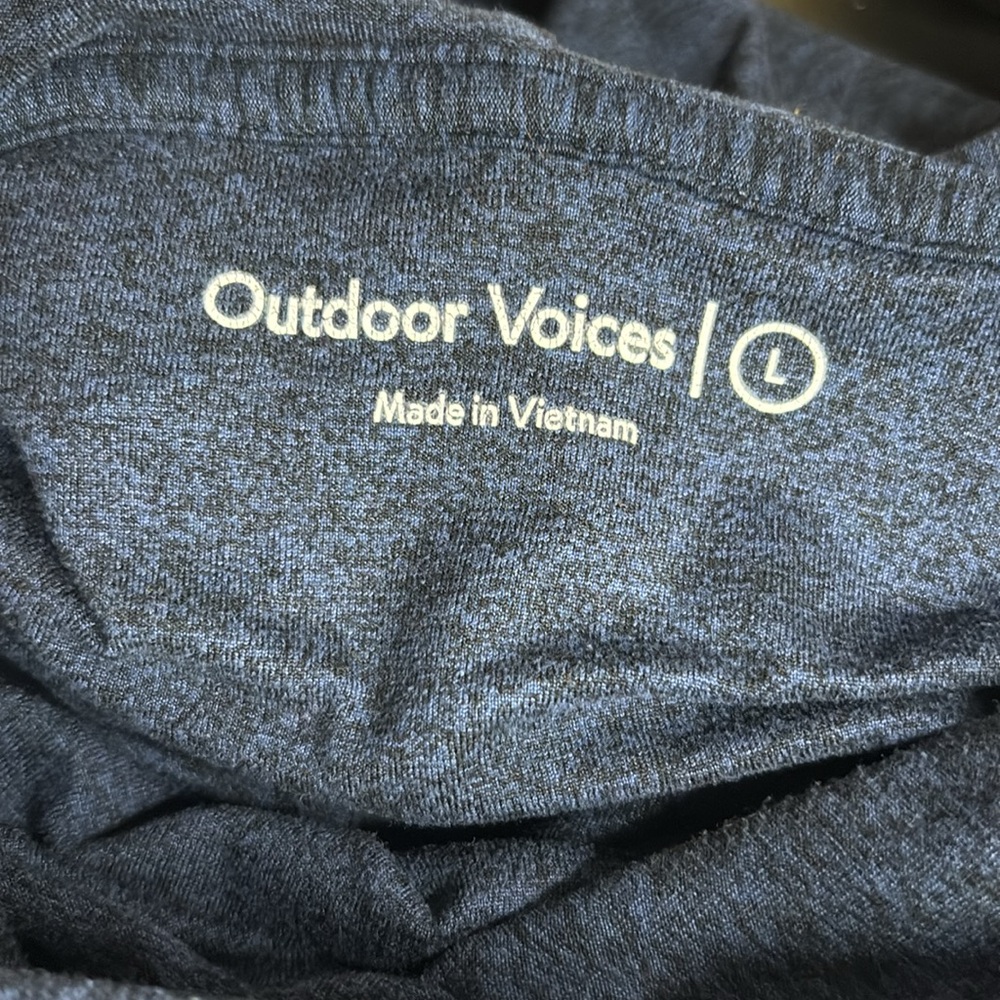 Outdoor Voices CloudKnit Navy Blue Hoodie Pullover - Picture 5 of 6